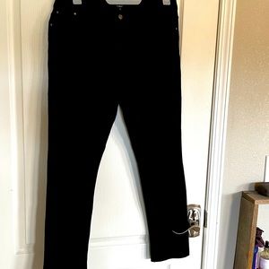 Ambiance 2x black cotton stretch pant bootcut